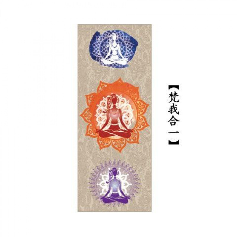 Toalla de yoga antideslizante gruesa impresa manta de yoga toalla de yoga absorción de sudor toalla de yoga