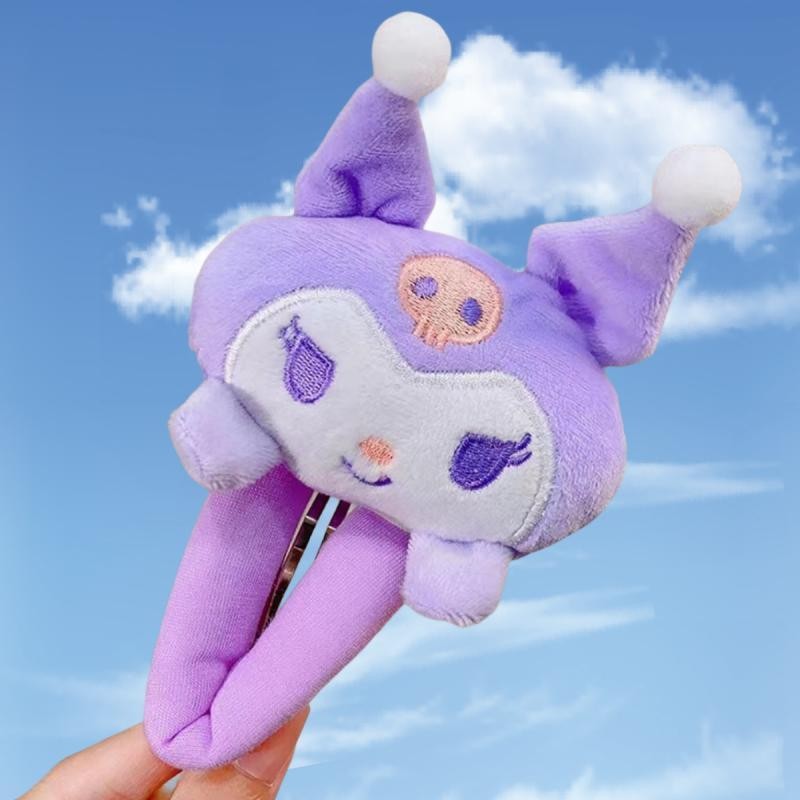 Mantequilla de dibujos animados oso peluche broche de cabello otoño invierno lindo chica frente fría cabello rotura frangeo BB clip lateral broche de cabello image 11
