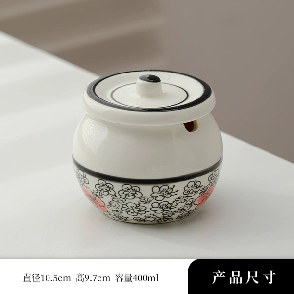 Red flower adjustment jar [400ml]—single