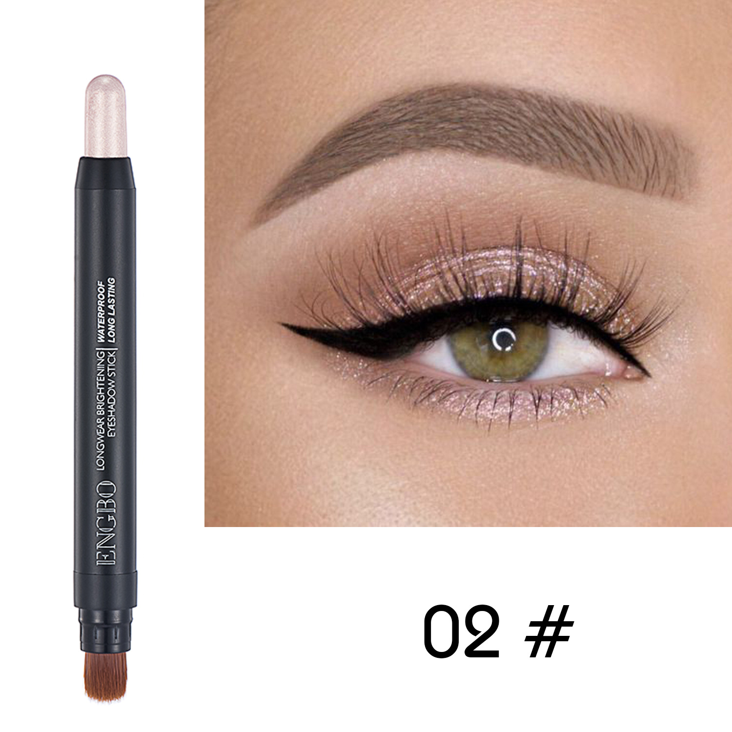 ENGBO Foreign Trade Double-tipped eyeshadow Pen Amazon Best-selling Eyeshadow Pen Set Long-lasting pearlescent Cross-border Eyeshadow undefined