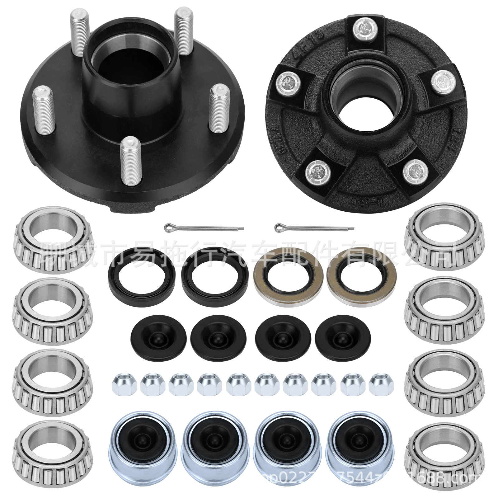 2 комплекта 2000 фунтов 5*4.5 "комплект втулки для яхт прицепы фитинги подшипники гайки уплотнительное кольцо комплект