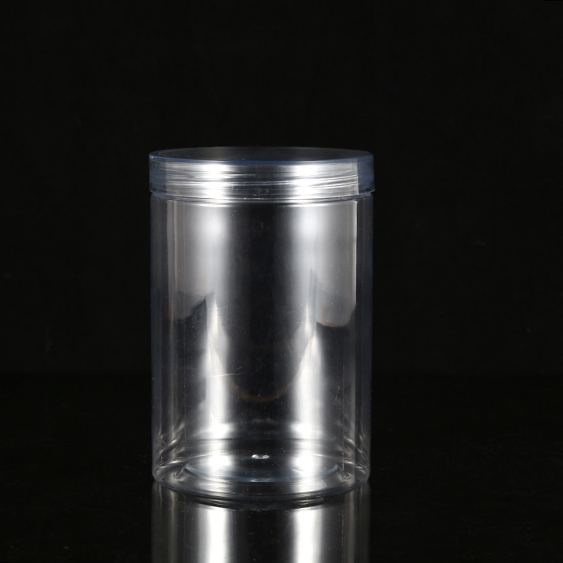 厂家现货高透广口透明塑料罐 pet塑料密封罐 85*160易拉罐塑料瓶