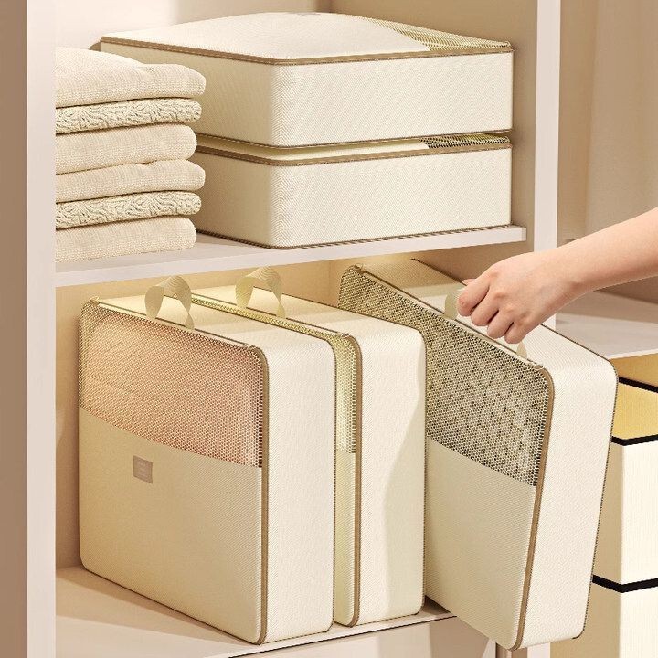 Four-Piece Set of Special Storage Bags for Home Use, Quilt Cover and Bed Sheet Organizer, Compression Dust-Proof Bags, Convenient Travel Luggage Packing Bags Four-Piece Set of Special Storage Bags for Home Use, Quilt Cover and Bed Sheet Organizer, Compression Dust-Proof Bags, Convenient Travel Luggage Packing Bags