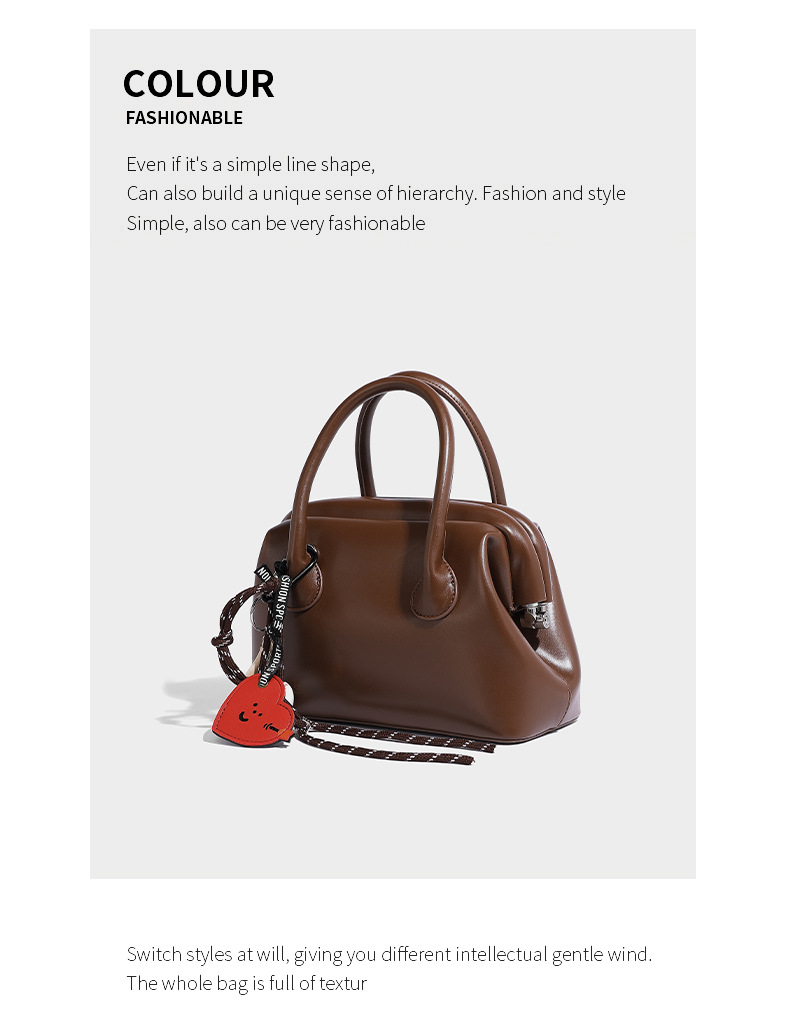 Autunno Inverno Nuovo Guscio Portatile con Alta Bellezza, Amore Baseball, Ciondolo Personalizzato e Nicchia Una Spalla Diagonale_voghion.com