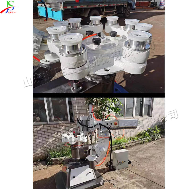 Placa de roca máquina de molienda de borde en forma especial muebles mesa de comedor caballo máquina de molienda de ángulo de placa de roca en forma de vientre