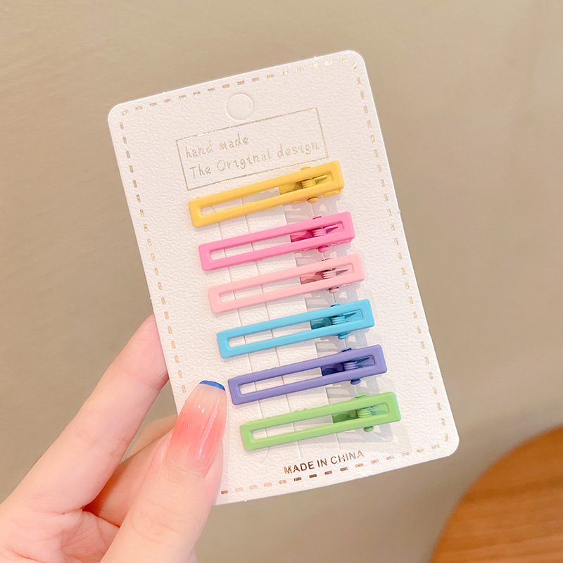 Los niños de dibujos animados horquilla lindo bebé pelo roto BB clip tocado de la niña Cabeza trasera horquilla Bangs clip lateral accesorios para el cabello