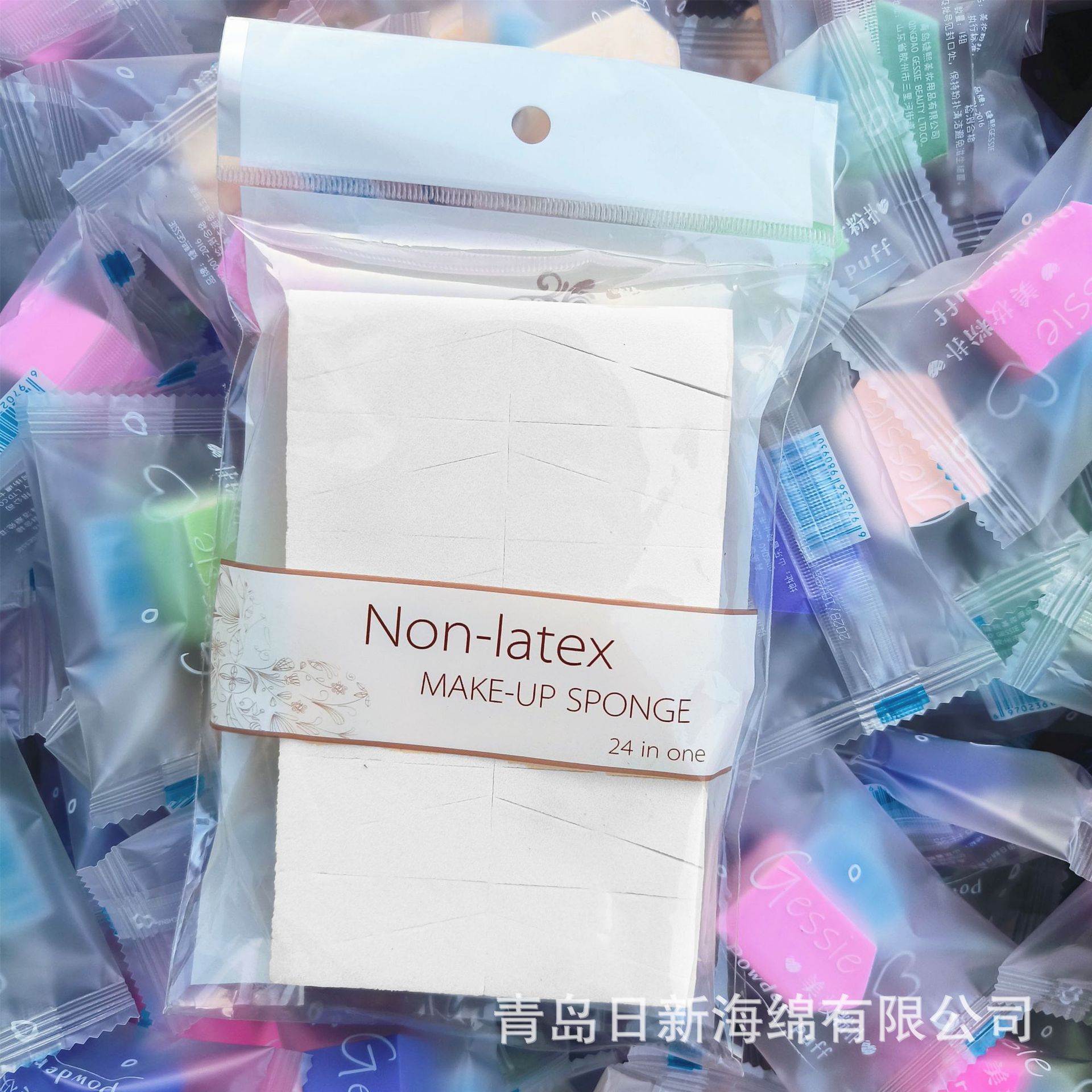 24-corte triángulo puff agua sin látex se hace más grande Matcha vino rojo hidrófilo húmedo y seco cojín de aire puff