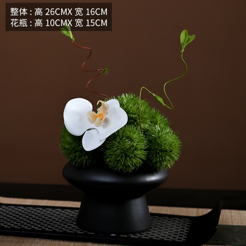 モダンでシンプルな花柄の幾何学的な花器ソフトデコレーションモデルルーム営業部商談テーブルアジサイ組み合わせディスプレイ|undefined