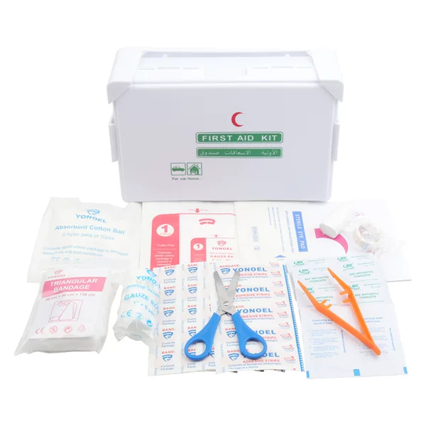 Middle East Hot-Selling Emergency Box Car Emergency Saudi Dubai First Aid Box Wall-Mounted Plastic First Aid Box