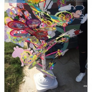 Windmill Stand for Scenic Spots, Windmill Stand for Balloon Display, Promotional Decoration, Floor Stand, Stall Column