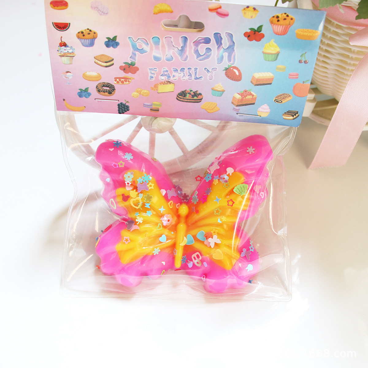 Nuevos productos transfronterizos simulación mariposa supergrande pellizco pellizco descompresión juguetes de descarga artefactos para relajar emociones regalos para niños