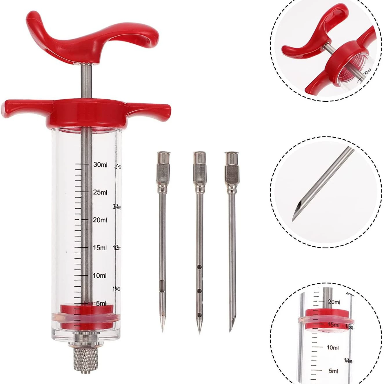 Кухня стейк на гриле индейка шприц пластиковая приправа индейка игла маринад шприц мясо инжектор