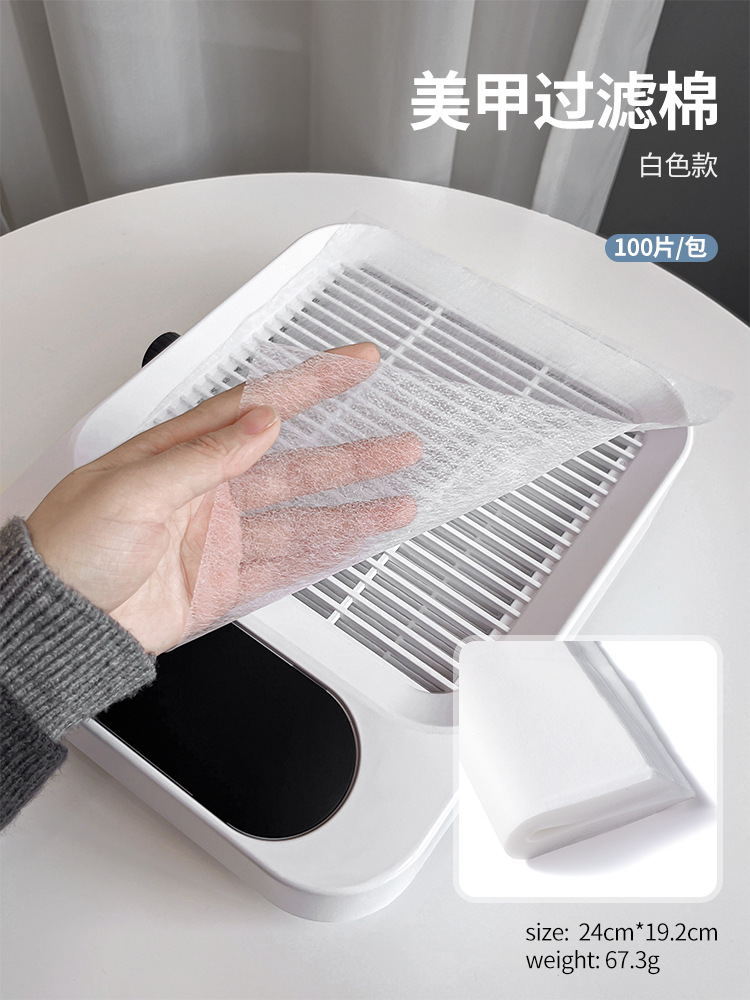 1 paquete de algodón blanco-filtro