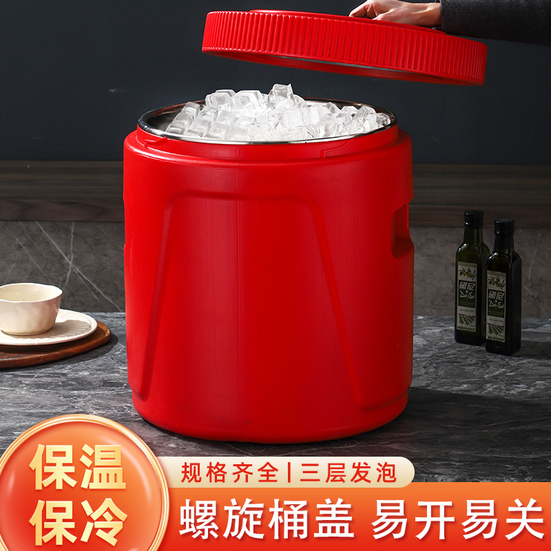 不锈钢保温桶可拆卸食堂饭桶商用金汤热卤桶摆摊大容量早餐粥桶