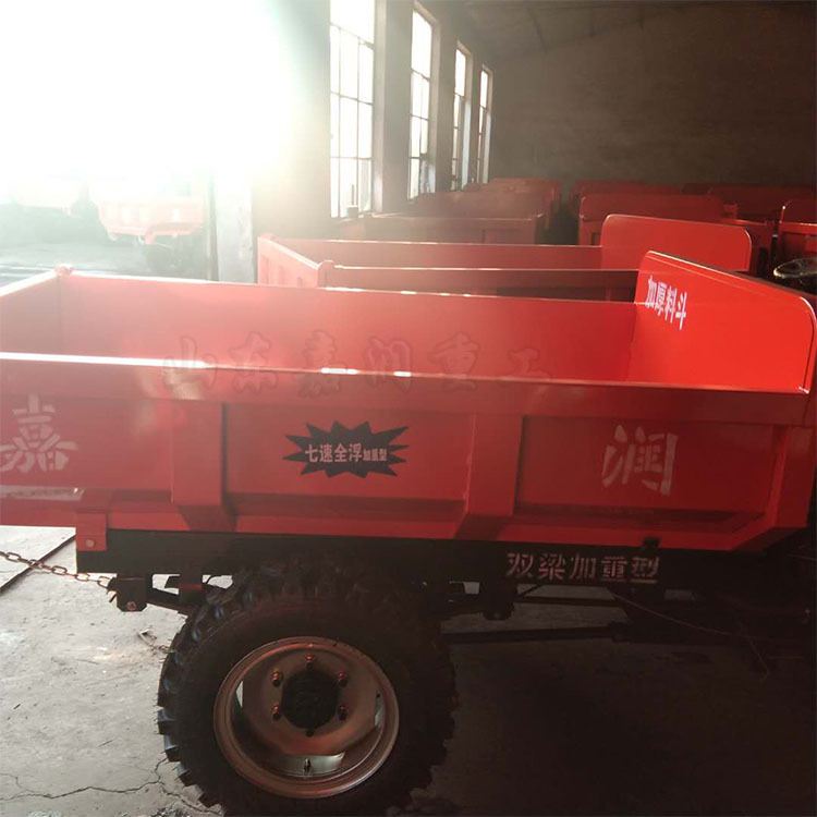 工程柴油三轮车 时风同款三轮车 后开门液压自卸三轮车