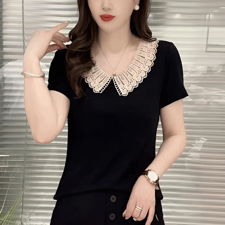 92% Cotton 8% Spandex Summer Tops for Middle-Aged Moms, Stylish and Age-Reducing Short-Sleeve T-Shirts for Middle-Aged and Elderly Women, Plus-Size Women's Tops 92% Cotton 8% Spandex Summer Tops for Middle-Aged Moms, Stylish and Age-Reducing Short-Sleeve T-Shirts for Middle-Aged and Elderly Women, Plus-Size Women's Tops