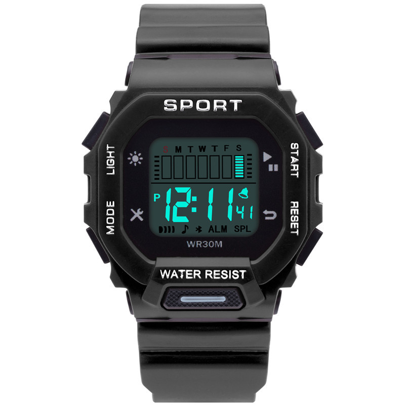 Nuevo estudiante reloj electrónico pequeño cuadrado macaron moda hombres y mujeres al aire libre LED multifunción deportes reloj electrónico