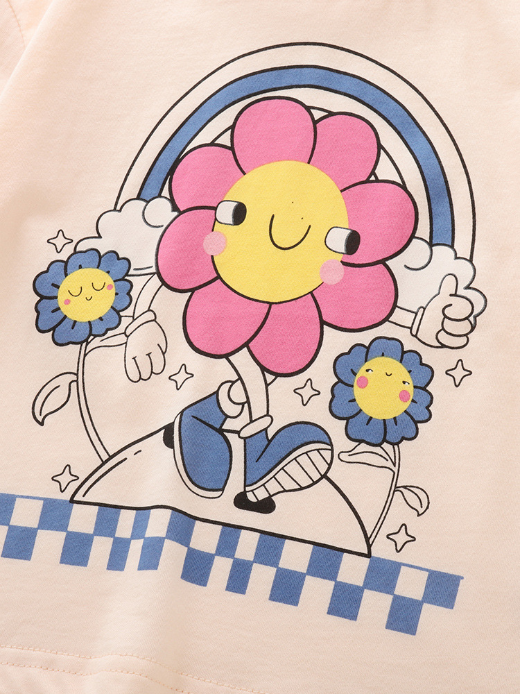 Malwee transfronterizo ropa infantil femenina estilo extranjero set de moda de verano nuevo set de manga corta para niños europeos y estadounidenses de dos piezas