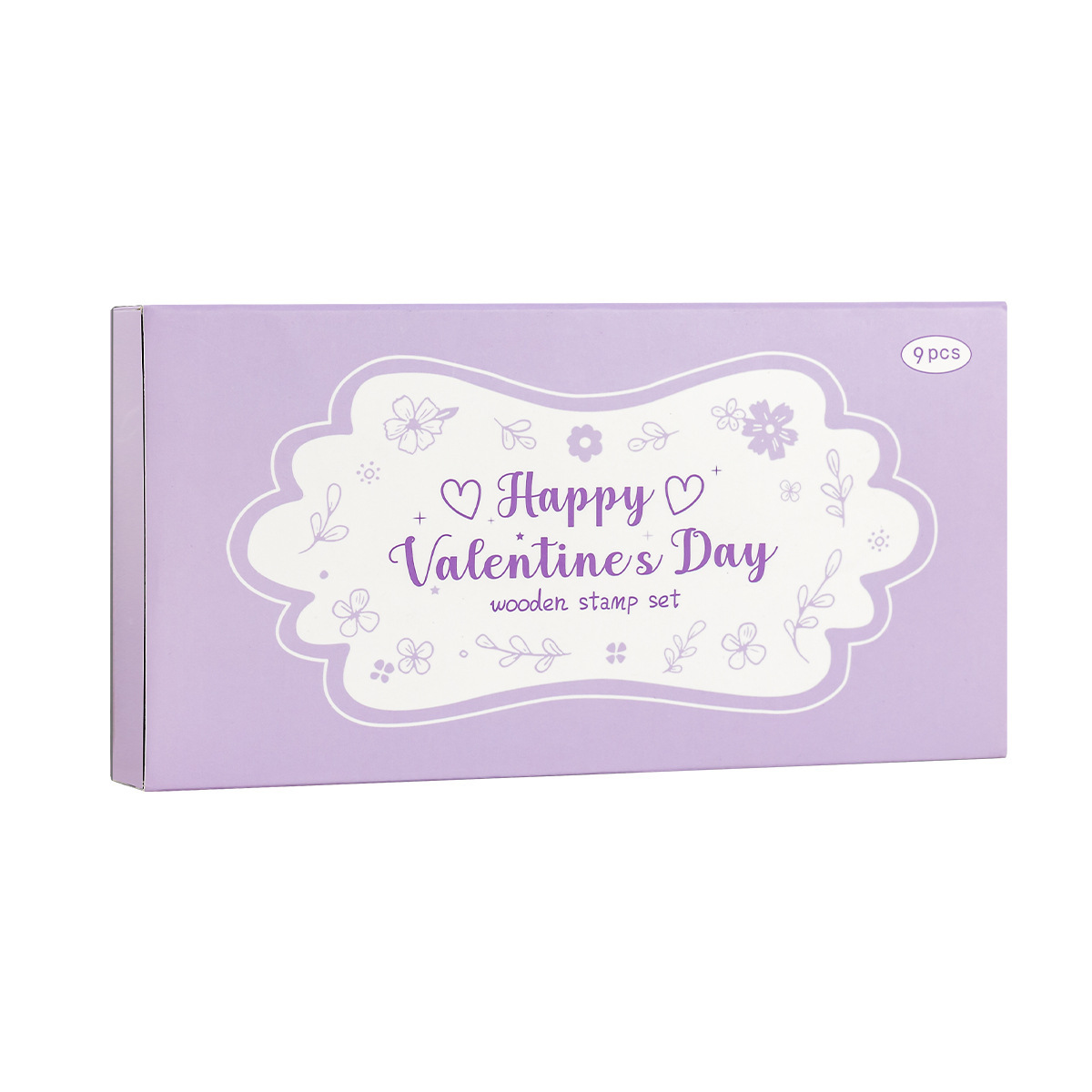 Día de San Valentín sello de madera caja diy diario de mano sello de madera transfronterizo sello de madera del día de San Valentín