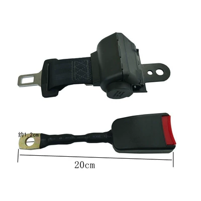 Two-Point Automatic Retractable Car Seat Belt Golf Cart Seat Belt Passenger Car Van Seat Belt Batch (Car seat belt) - semi-closed-retractor-steel-wire-base