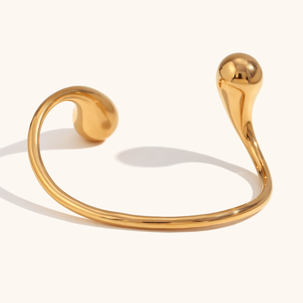 7g Weight 0.03µm-0.05µm Gold Plating Thickness PVD Coated Gold Plating Process 18K Real Gold Plated Plating Material Stone-Free Inlay Material Rings Classification 1 Piece Quantity Banquet, Party Occasion 304 Stainless Steel Material Water Droplets Pattern Women's Gender Elegant, Simple Style Style Waterproof Non Tarnish Craft PVD Coated Real Gold Plated 18K Gold Water Droplets Stainless Steel Elegant Simple Style Waterproof Non Tarnish Rings Bracelets 2