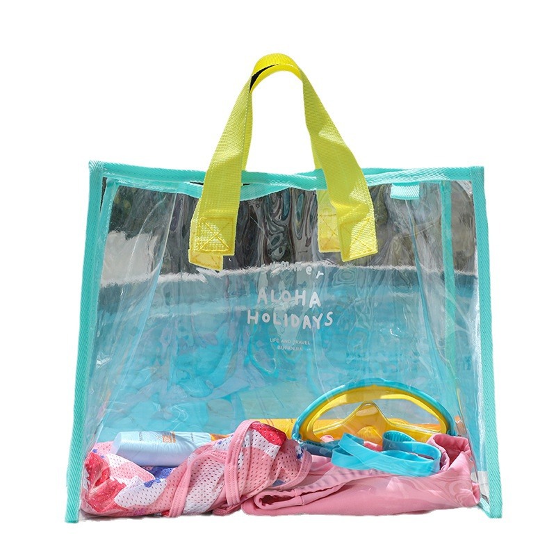 Bolsa de almacenamiento transparente bolsa de baño PVC impermeable bolsa de playa bolsa de moda de alto valor de color bolsa de viaje