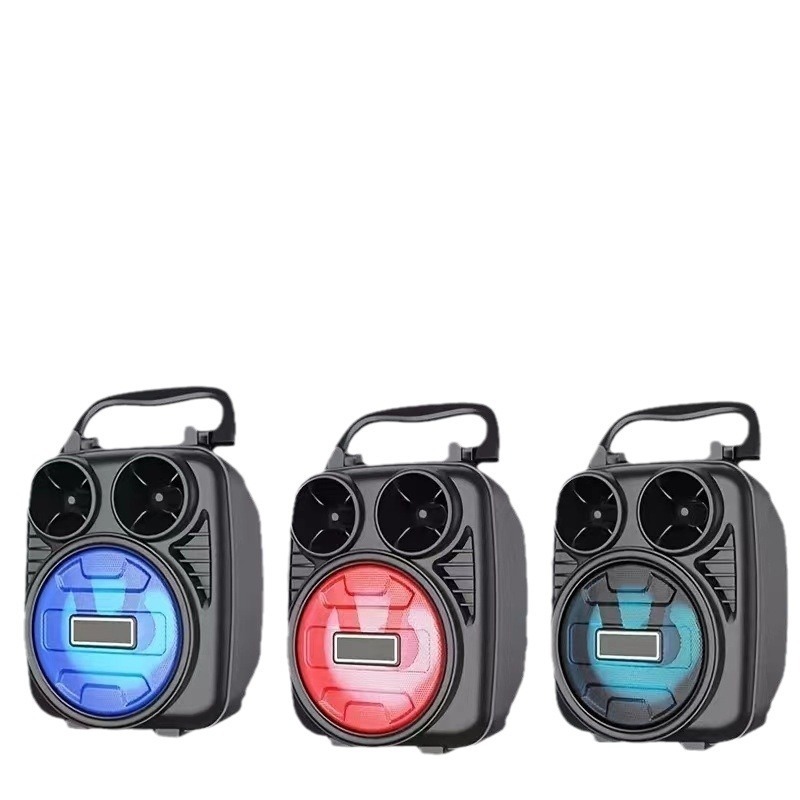 ワイヤレス Bluetooth スピーカーマイクカラオケオールインワン小型スピーカー屋外ポータブルサブウーファーホームデスクトップミニスピーカー|undefined