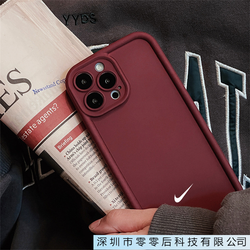 Internet Celebrity Trendy Brand Nike Apple 15 Mobile Phone Case Iphone14Promax Silicone 13/12/11 All-Inclusive Anti-Fall Xr Internet Celebrity Trendy Brand Nike Apple 15 Mobile Phone Case Iphone14Promax Silicone 13/12/11 All-Inclusive Anti-Fall Xr