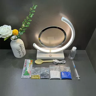 diy手工材料流沙台灯创意流沙氛围灯 动态流沙画小台灯智能小夜灯