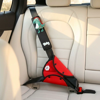 Seat belt shoulder pad Cross-Border Hot Item - regulator-dinosaur-shoulder-pads-red