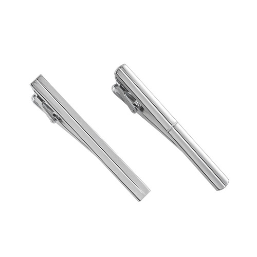New stylish brushed metal tie clip, popular in foreign trade and cross-border sales, wholesale metal tie clip