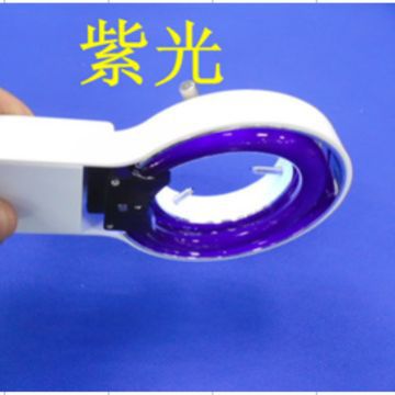 厂家直销8W紫光灯hUV显微镜环形光源365波长一件代发紫外显微光源