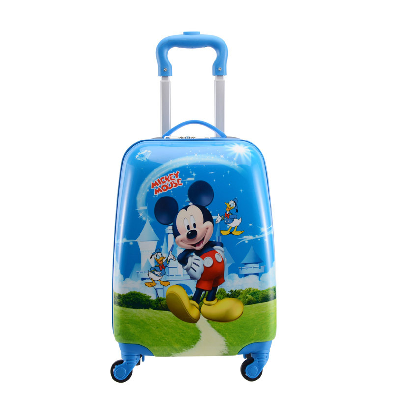 新しい子供の漫画かわいいスーツケースプリンセスエルザ子供用スーツケース 18inch 旅行トロリーケースカスタマイズ|undefined