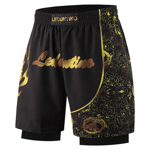 thai muay thai ufc training fight sanda summer training boxer shorts mma fighting shorts double layer anti-light
