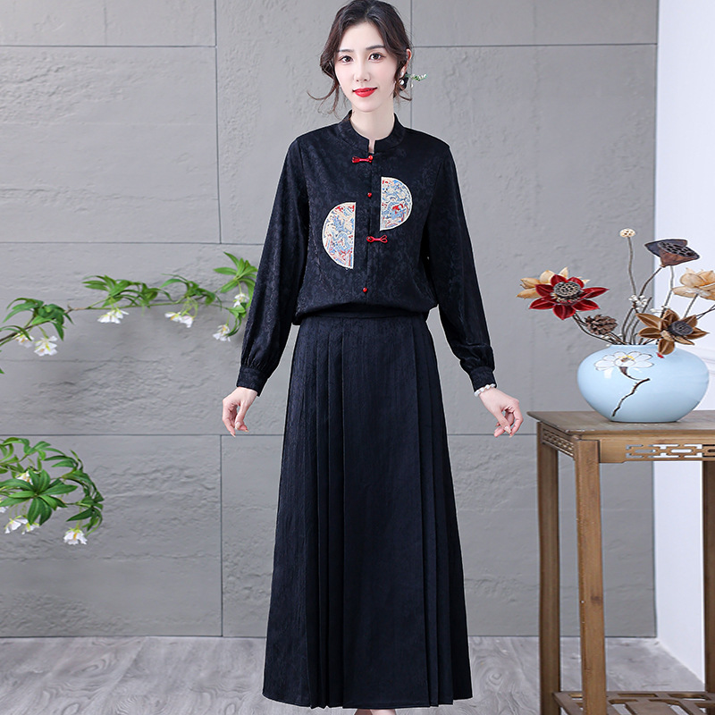 C6955 750K ĐỒ BỘ NỮ SUZTDI DÀI TAY MÙA XUÂN THU ĐÔNG TRUNG NIÊN THỜI TRANG NỮ G02 SẢN PHẨM MỚI