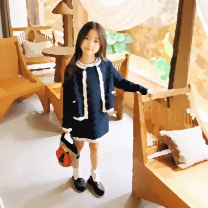 2026 Summer New Casual Fashion Versatile Knit Children's Set: Girls' Dress, Cardigan, and Jacket 2026 Summer New Casual Fashion Versatile Knit Children's Set: Girls' Dress, Cardigan, and Jacket
