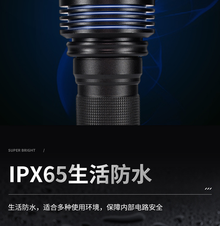 UV Black Mirror purple light identification tobacco and alcohol 365nm according to Jade Jade fluorescence detection strong light ultraviolet flashlight