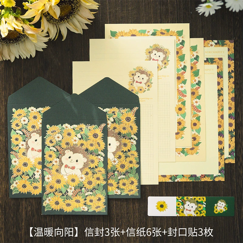 Greeting Card & Envelope Set, romantic fairy-tale designs, 8 motifs, DIY message stationery