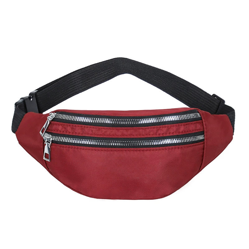 Sports Belt Bag, Korean Style, Waterproof and Spacious Waist Pack, Adjustable Strap (16×15×1.5 cm)