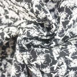 新款 黑白奶油雪尼尔厚实爆炸烟花提花面料 女装连衣裙礼服包服饰