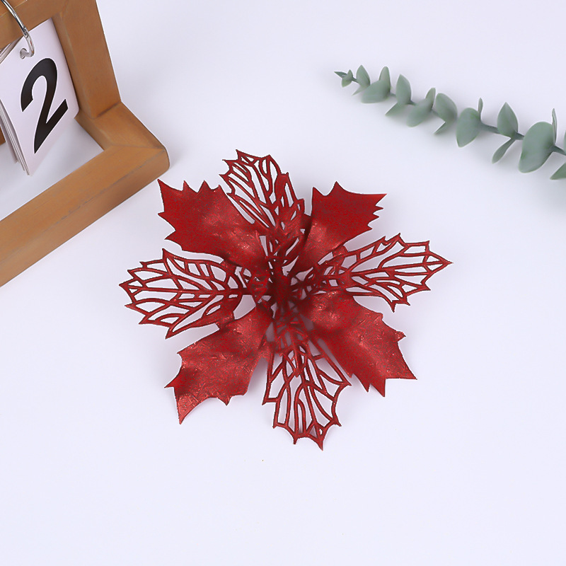 半空網クリスマス花クロスボーダークリスマス金粉プラスチック花シミュレーション花クリスマス装飾花輪源メーカー卸売り|undefined