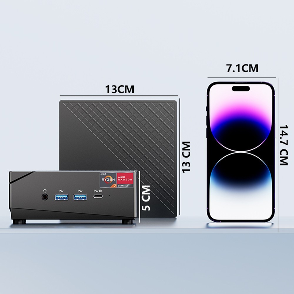 4500U mini ordenador host de doble puerto de red 4K de alto rendimiento Ruilong Oficina Juego hogar pequeño mini pc