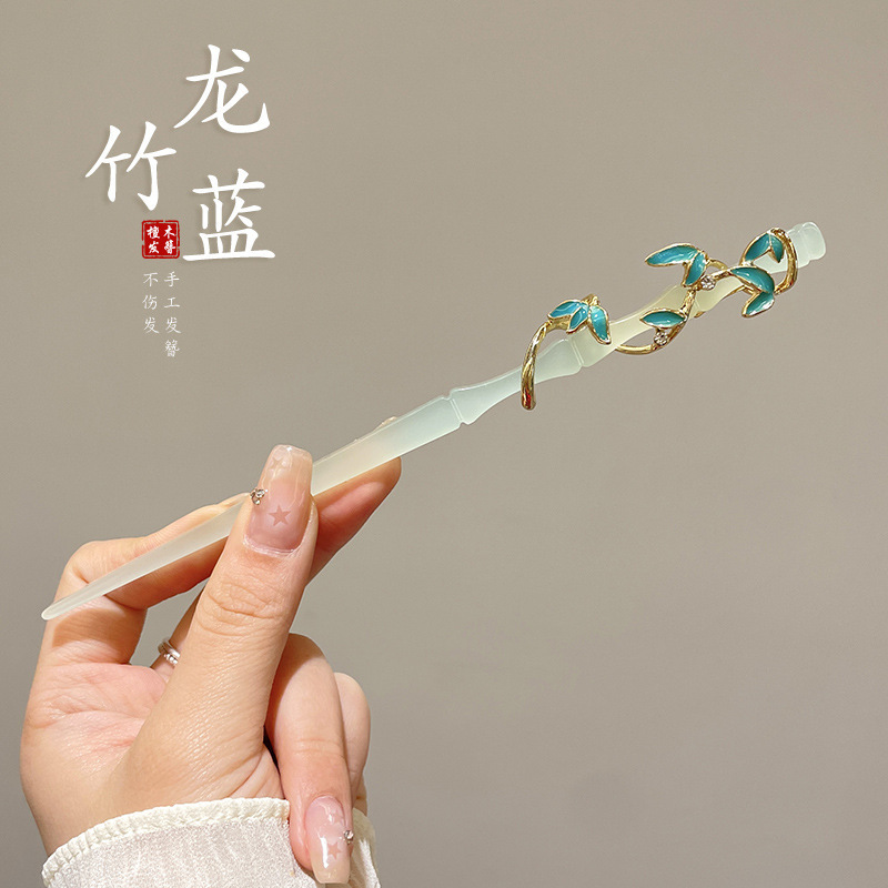 子供のかんざしの女性2024の新型の古風の新しい中国式の高級感のヘアピンの馬のスカートは漢服の髪の飾りを飾ります。|undefined