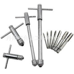 クロスボーダーM3-M8調整可能ラチェットハンド用タップレンチM5-M12延長タップ正逆転タッピングアクセサリー