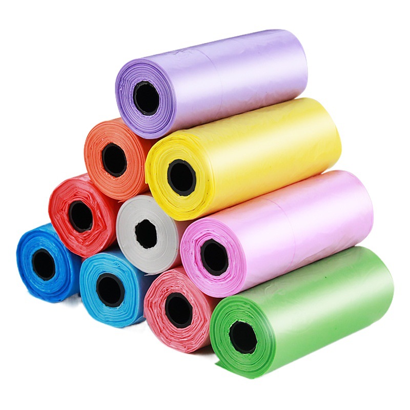 Mini bolsa de basura de boca plana de escritorio engrosada desechable pequeño tamaño pequeño coche gato arena gato basura bolsa de plástico