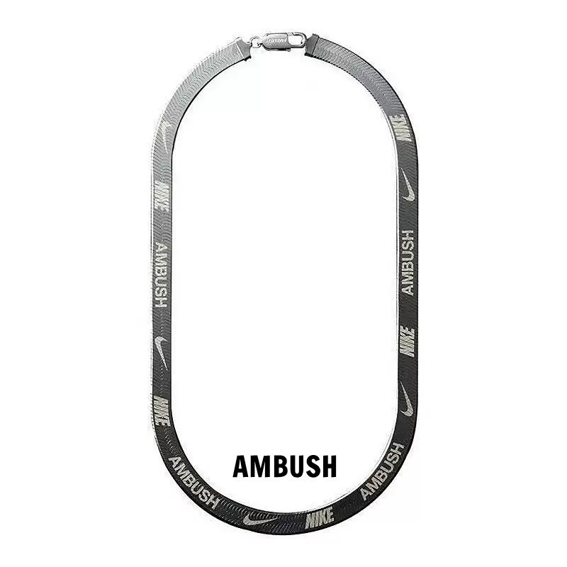 Ambush Collaboration Nike Necklace Bracelet Trendy Blade Chain Titanium Steel Electroplated Unisex Hip-Hop Niche Trendy Versatile