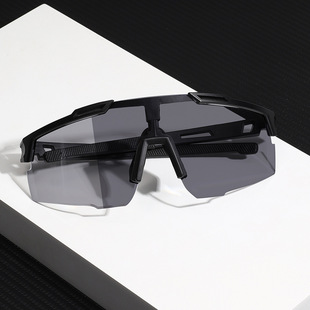 New Color-Changing Sunglasses for Men and Women, European and American Fashion Sports Outdoor Cycling Glasses, Windproof Colorful Half-Frame Sunglasses