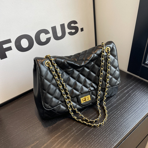 Xiaoxiangfeng women's bag new autumn and winter high-end rhombus chain bag large capacity single shoulder crossbody bag wandering bag