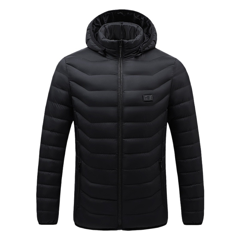 Cross-Border European Size Factory In-Stock Winter Electric Heated Cotton Jacket, Smart Temperature-Controlled Heating Jacket with Dual Control 15-Zone Heating