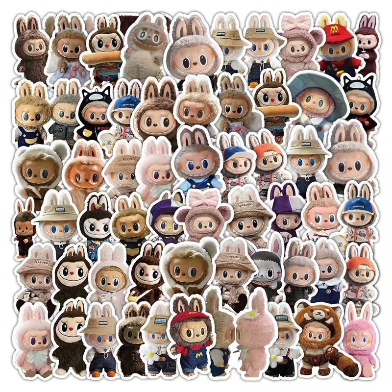 50 枚のラブブステッカー新しいラブブ漫画描画携帯電話スクーターノートブック DIY メーカー卸売|undefined